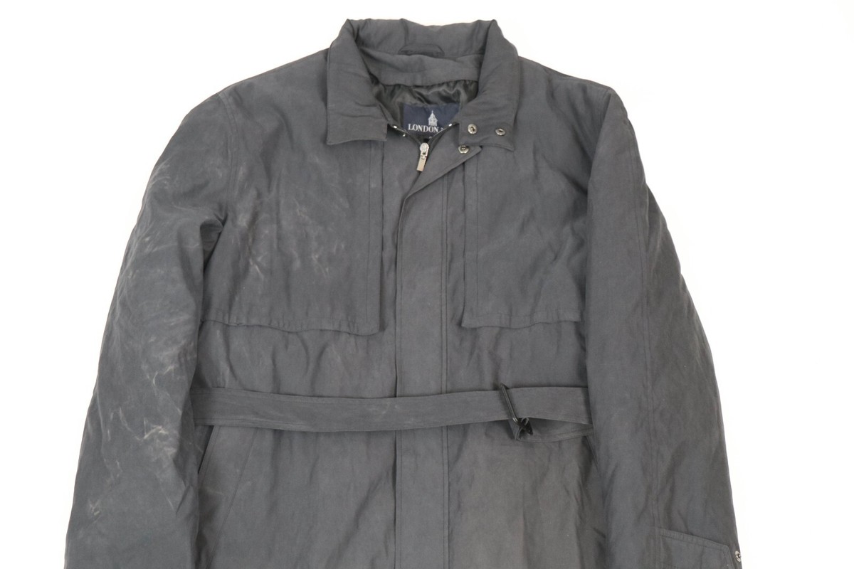 44 Long- US Military Navy London Fog Trench Coat All Weather Coat