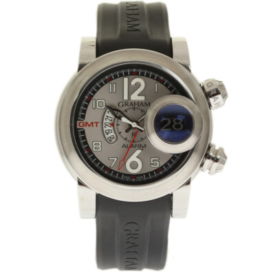 Graham New Swordfish Grillo 2SWASGMT.S01A.K06B Silver Dial Black