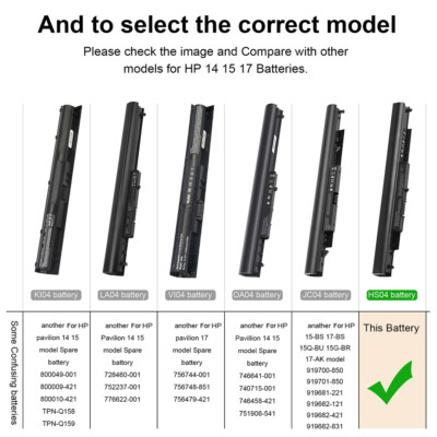Battery For HP Pavilion 15-BN070WM 15g-ad001TX 15g-ad002TX 15g