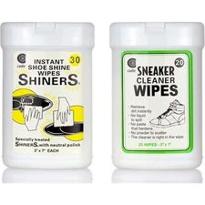 Cadie Twin Pack Wipes,Sneaker Cleaner 20 Wipes,Instant Shoe Shine 30 Wipes 1Pack