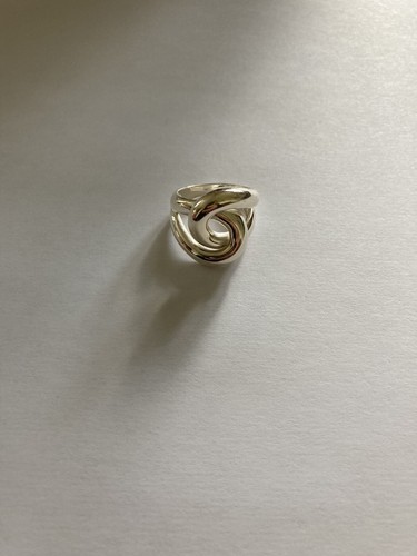 Bague Tourbillon Argent Poinçonnée Taille 57 - Bijou Vintage Occasion