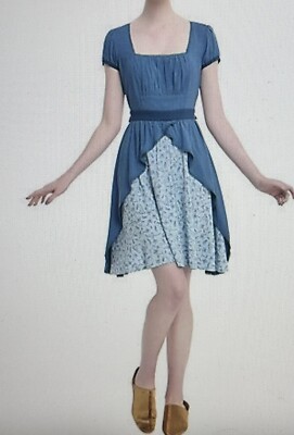 Over The Garden Wall Beatrice Cosplay Dress Hot Topic Blue Size M #1223