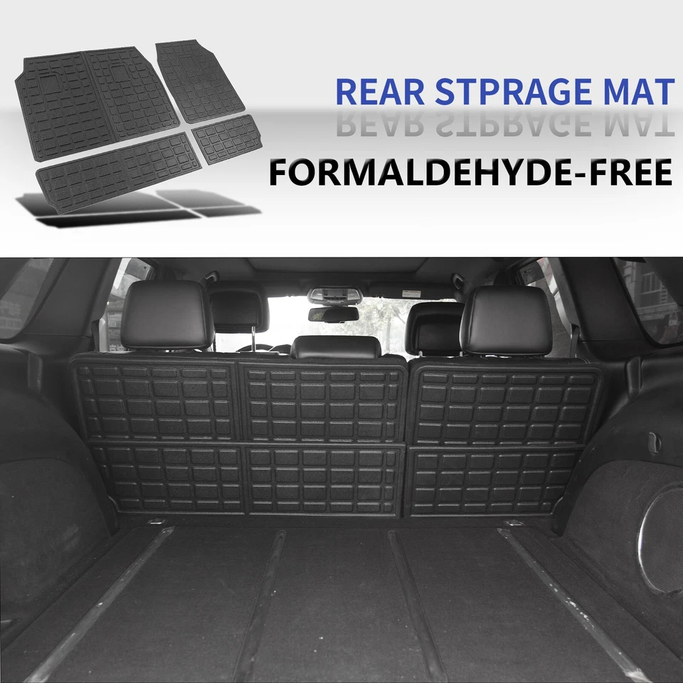 For 2011-2021 Jeep Grand Cherokee Floor Mats Cargo Mat Backrest Mat Trunk Liner Foto 2 de 4
