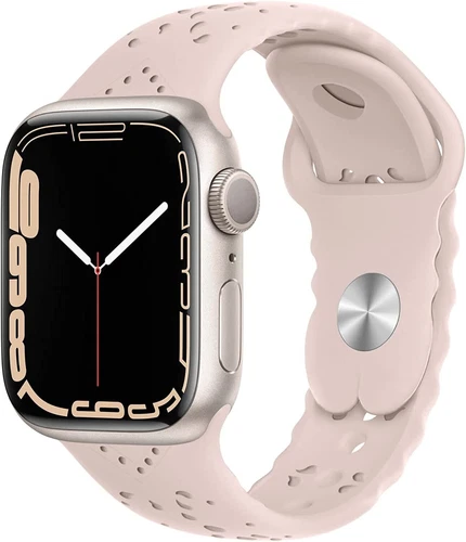 NUKELOLO Sport Band Compatible with Apple Watch  38mm 40mm 41mm 42m 45mm PINK