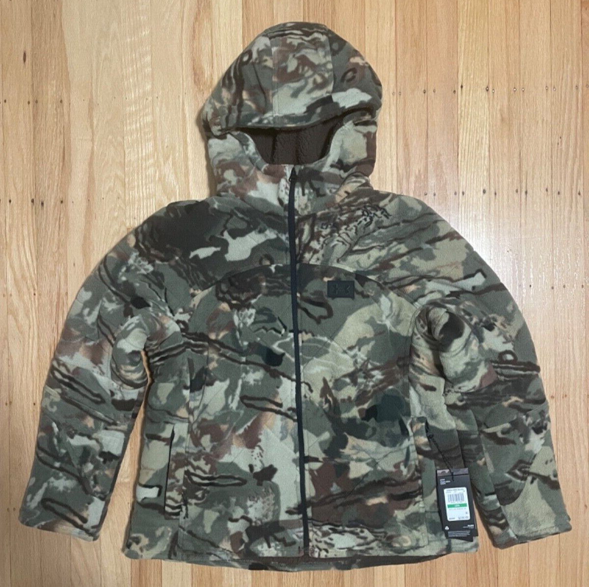 Under Armour Rut Windproof Jacket Mid Season Kit Camo 1365594-994 Women’s  Large