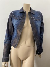 Icejeans Iceberg Made In Italy Y2k 00s Vintage Stretch Denim Jacket Xs