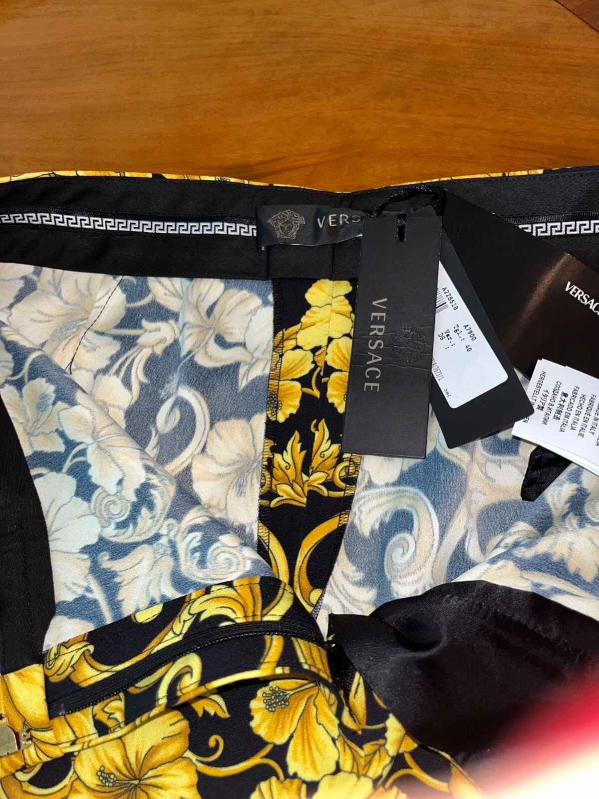 PANTALONE MEDUSA GIANNI VERSACE IT40 DONNA NUOVO CON ETICHETTE 100% AUTENTICO