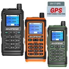 Baofeng UV-17 GPS Walkie Talkie 5W Two Way Radio Dual Band 136-174 /400-480 MHz