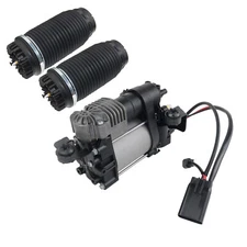 2Pcs Rear Air Suspension Spring & 1Pcs Compressor For Ram 1500 2013-2020 V6  V8