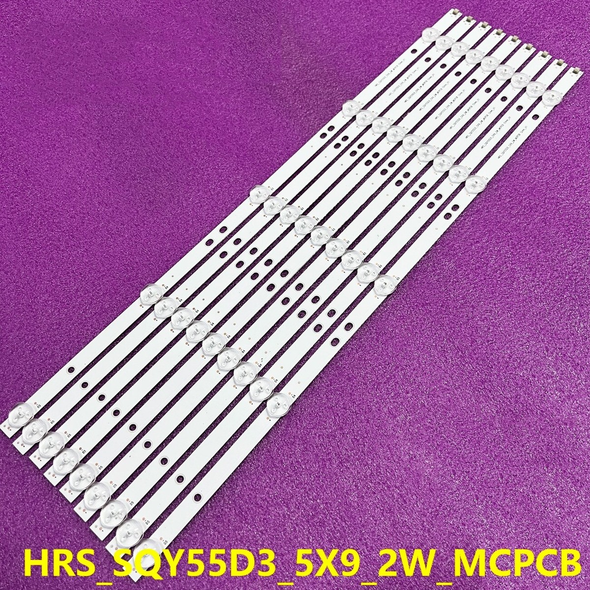 LED Strips For RCA RNSMU5545 RWOSU5549-B HRS_SQY55D3_5X9_2W_MCPCB