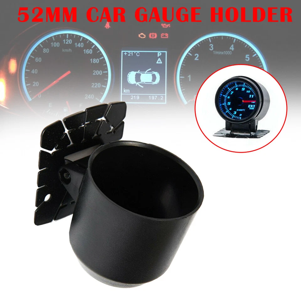 Держатель для крепления на приборную панель автомобиля чашка 2 дюйма 52 мм одинарный поворотный указатель 1 шт. - Изображение 2 из 4