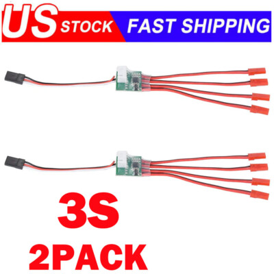 2x RC Aircraft Accessory LED Light Strip Controller Equipment For RC Airplane 3S