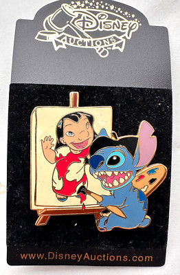 Disney Pin PP 26619    Disney Auctions - Stitch Painting Lilo LE