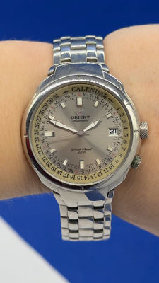 Orient KY ER17-C2 CA automatic wristwatch bezel with calendar cal