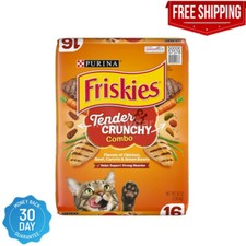 Friskies Dry Cat Food, Tender  Crunchy Combo, 16 LB