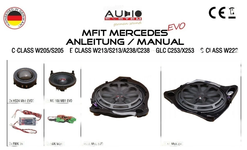 Auto Lautsprecher Mercedes AUDIO SYSTEM MFIT 300 Watt 3-Wege  E-Klasse W213--- - Bild 2 von 4