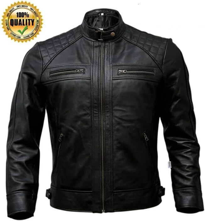ジャケット・アウター VINTAGE WASHED LEATHER ZIP MADE] Setter vintage washed cut boxy leather jacket - WONDER