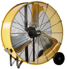 HiCFM 36" Industrial Drum Fan, 21100 CFM High Velocity Floor Fans 2 Speed