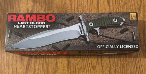 Rambo Last Blood Heartstopper 9” Knife and Sheath - Picture 9 of 13
