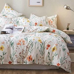 LifeTB Queen Garden Duvet Cover Set Full Soft Cotton Floral Flower Bedding Sets  eBay