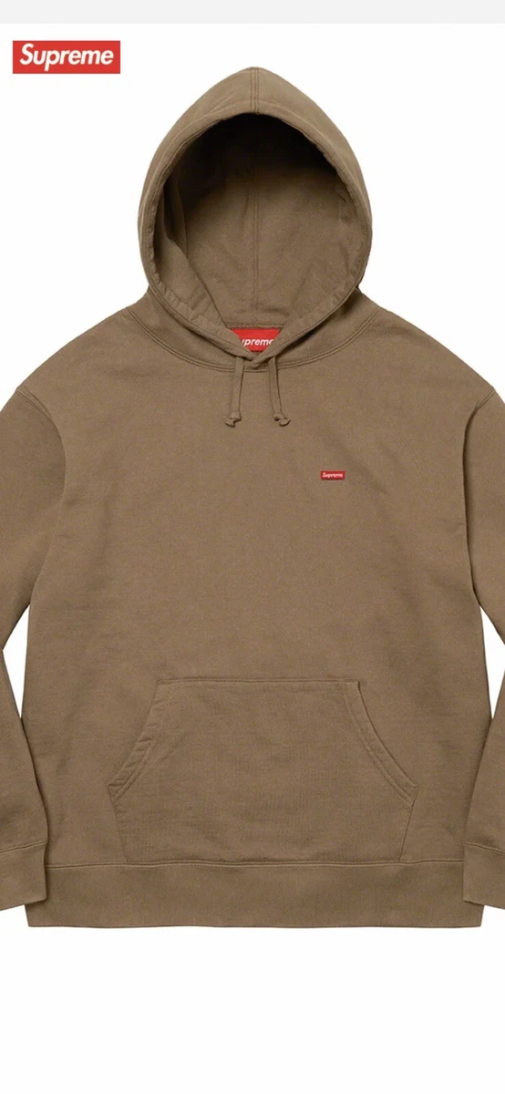 Supreme Small Box Hooded Sweatshirt Olive Brown