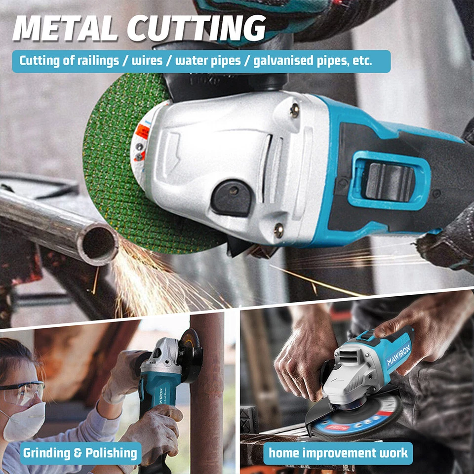 NUE 125mm Winkelschleifer Akku Trennschleifer Schleifmaschine Flex Für Makita DE - Bild 4 von 4