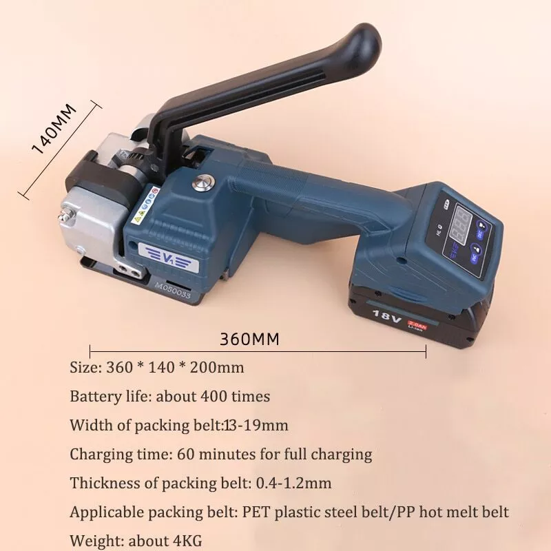 Packing belt machine outlet