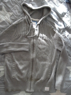 Damen Strickjacke Esprit Strickjacke Grau Mit Kapuze EDC By Esprit