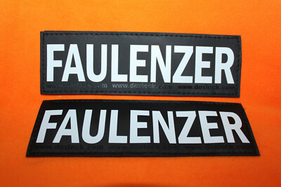 NEU   FAULENZER  16 cm x 5 cm 2 Stück Julius K9 IDC Powergeschirr  Klettsticker