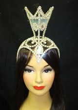 Da NeeNa Q Showgirl Ballet Queen Beaty Pageant Headdress Crown Tiara