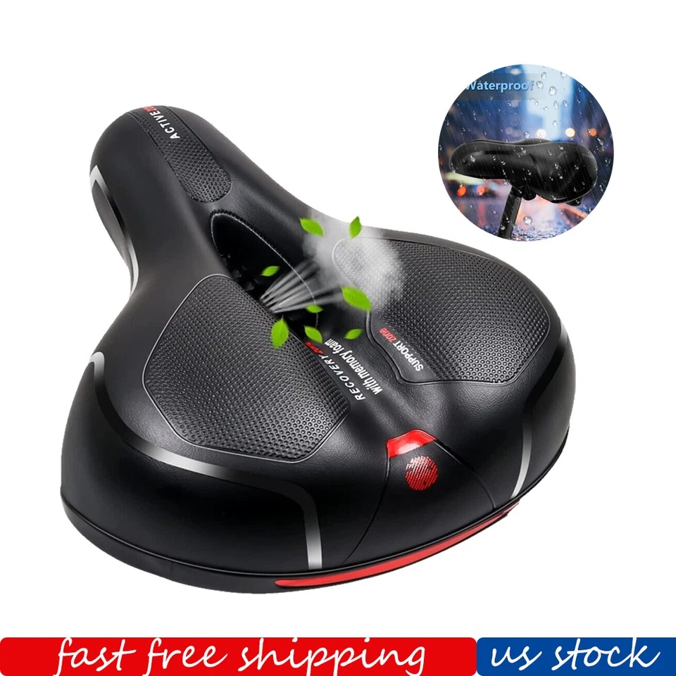 Bike Saddle Seat for Men&Women Comfort, Extra Wide Soft Bicycle Seat Cushion Pad - Image 2 of 4