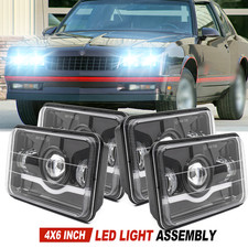 4Pcs 4x6 LED Headlight Housing For H4651 H4653 H4666 H6545 US