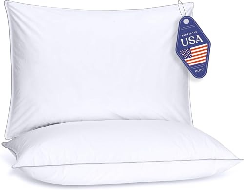  Down Alternative Pillows Standard/Queen Size Set of 2 - Queen (U.S. Standard)