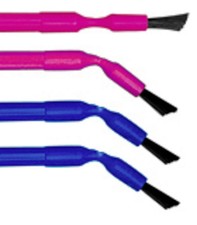 100Pcs/Box Disposable Dental Bendable Bristle Tapered Applicator Brush Blue/Pink