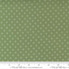 NANTUCKET SUMMER Green Dot Quilt Fabric by Moda 55264-16 Sold by 1/2 Yard