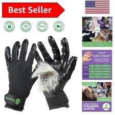 Grooming Gloves for Dogs, Cats Horses - Comfortable Medium Size