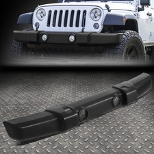 For 07-18 Jeep Wrangler Textured Front Hood Lower Bumper Cover Wfog Light Holes