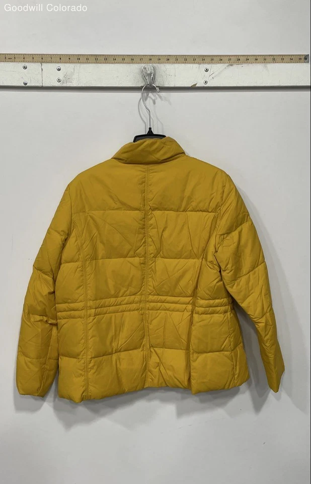 Lands End Yellow Puffer Jacket - Size XL - Image 2 of 4
