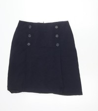 Marks and Spencer Damen Blau Gr&ouml;&szlig;e 12 Langer Bleistiftrock