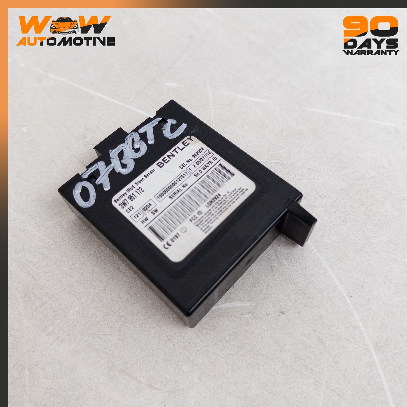 07-11 BENTLEY CONTINENTAL GTC ANTI THEFT ALARM MOVEMENT CONTROL MODULE UNIT OEM