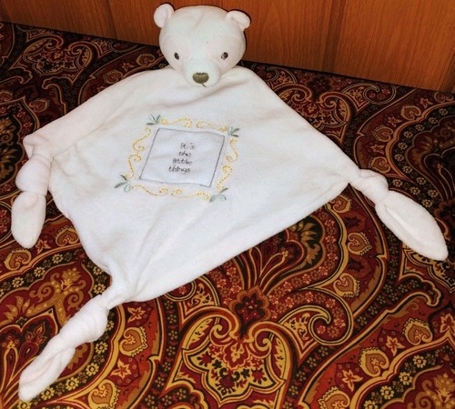 Grasslands It's The Little Things Light Pink Bear Baby Security Blanket Lovey (E - Picture 5 of 5