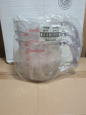 3 Pack GoodCook®️ 4-Cup Measuring Cup - Clear Plastic Easy-to-Read Markings