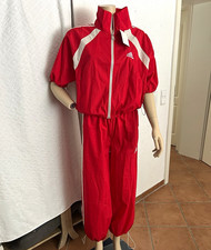 Damen Trainingsanzug Set 2-teilig Rot/Weiß B...