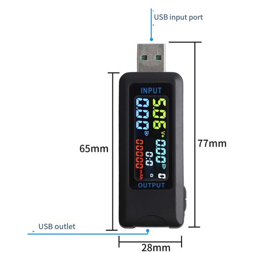 Accurate USB C Power Meter Tester with Energy Impedance Timing Features - Picture 6 of 59