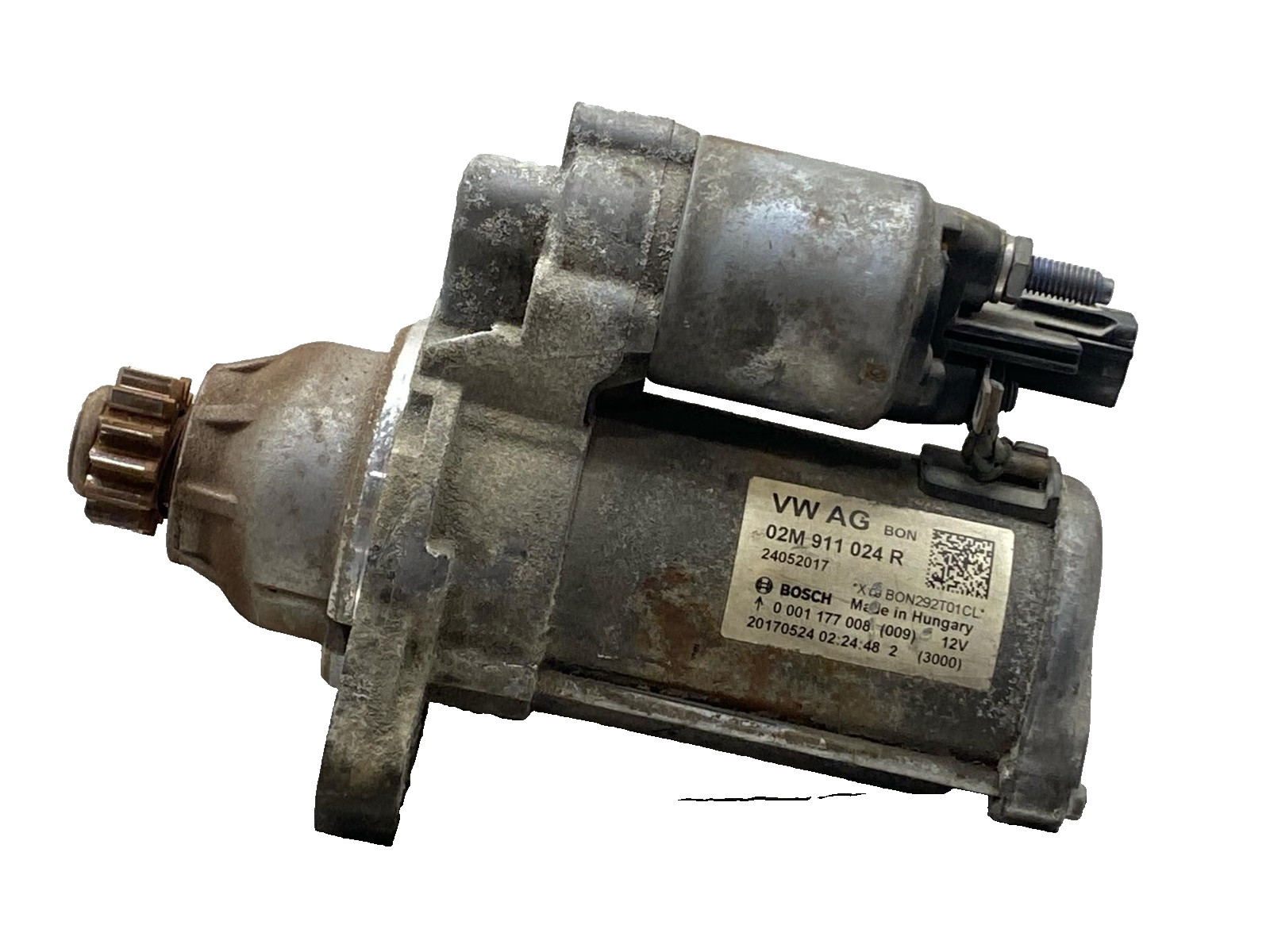 2017 Volkswagen Golf Starter Motor 1.8L Assembly 69K OEM 02M911024R Bosch 15-19