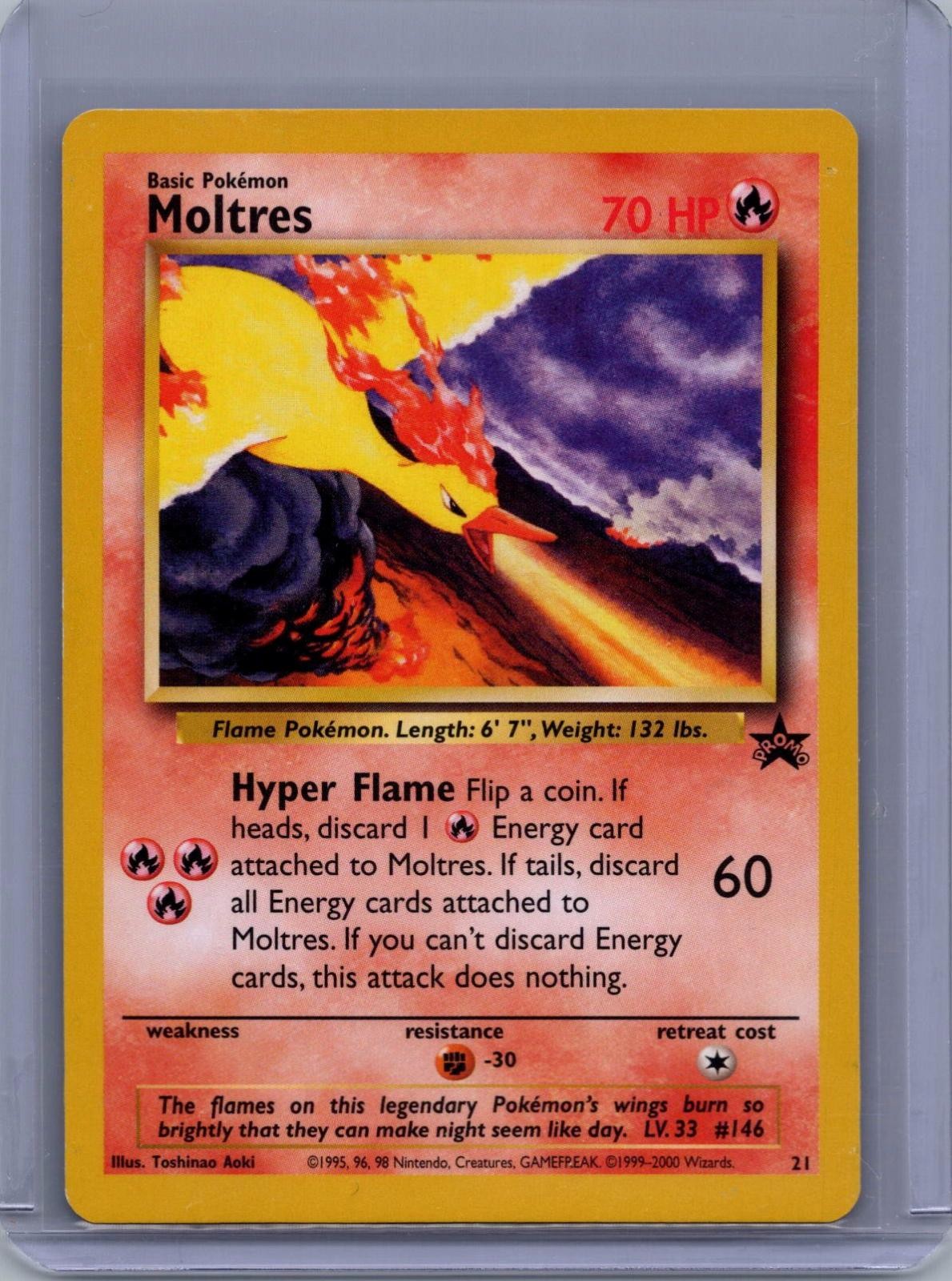 POKEMON MOLTRES 21 WIZARDS BLACK STAR PROMOS NM