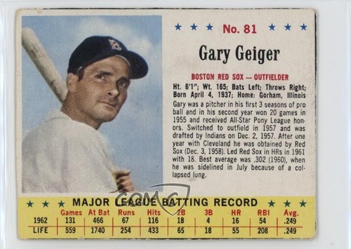 1963 Gary Geiger #81
