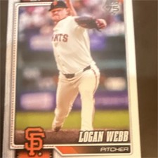 Topps 2026 Series 1 Logan Webb San Francisco Giants Base Set Card #69