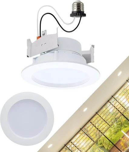 Satco S11895 - 6.5/8/9 Watt 4" LED Regressed Downlight CCT Select (1, 2 or 8 PK) - Picture 8 of 10