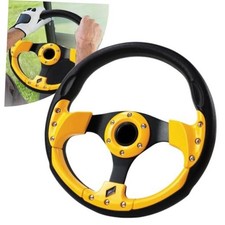 Universal Golf steering wheel Ergonomic Fit for Club Car DS and Club Car yellow